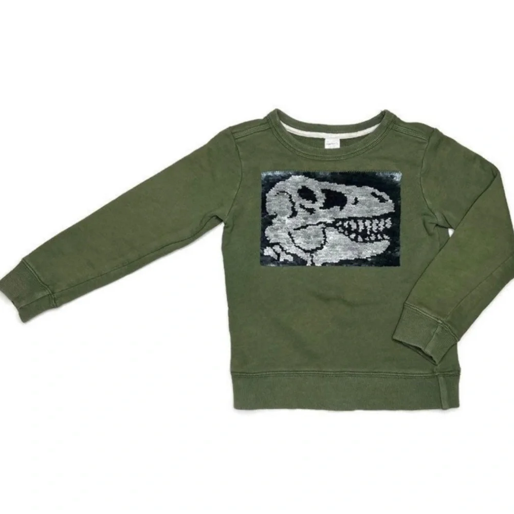 Carter’s‎ Flip Sequin Part T-Rex Dino Sweatshirt